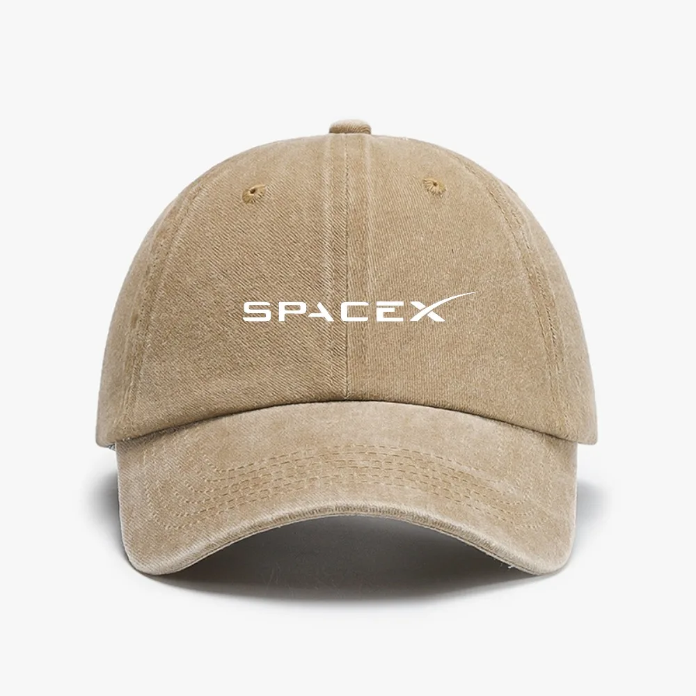Fashion SpaceX Baseball Cap for Men Women Space X Distressed Washed hat Headwear Outdoor casual adjustable sun hats