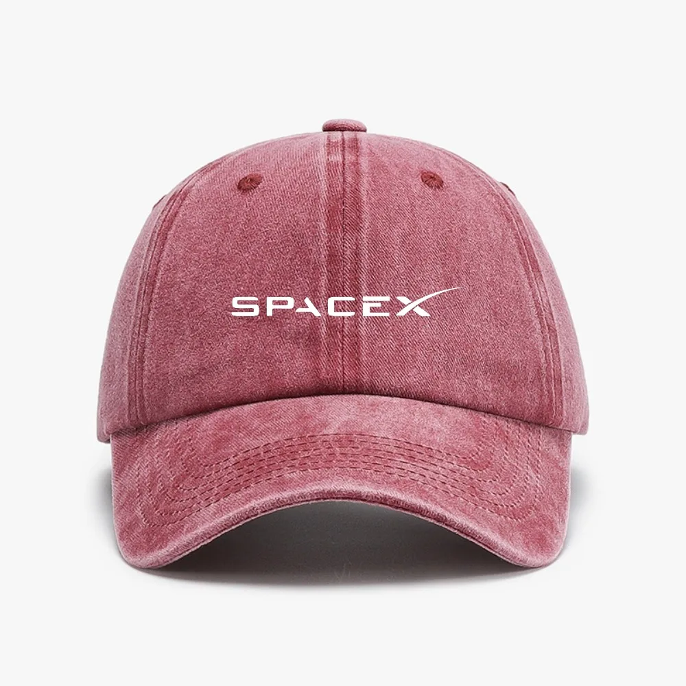 Fashion SpaceX Baseball Cap for Men Women Space X Distressed Washed hat Headwear Outdoor casual adjustable sun hats