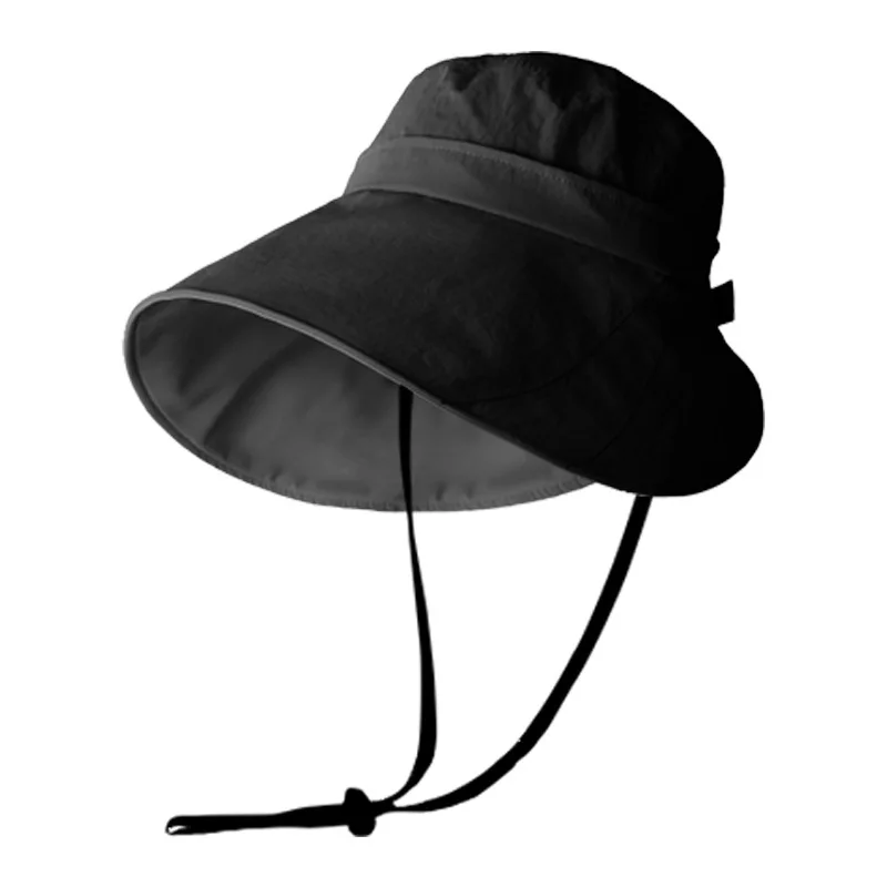 Summer sun protection hat with extended and enlarged brim full face protection ponytail sun protection hat UV resistant hat