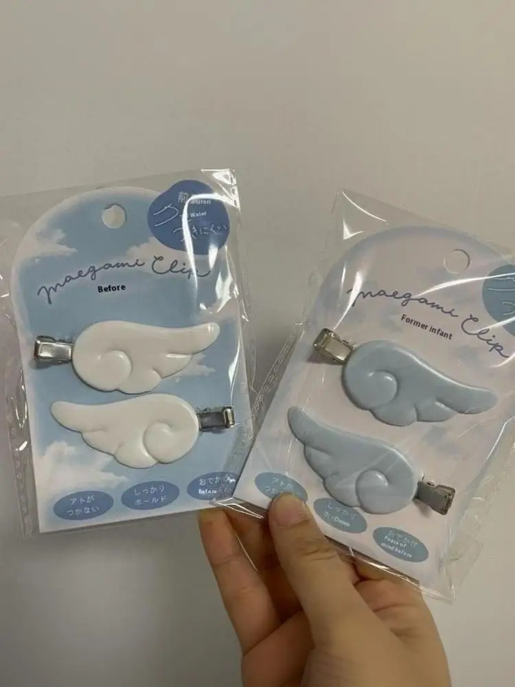 1Pair Cute Angel Wing Hair Clip Japanese Y2K Hairpin Sweet Accessory for Travel Girls Women