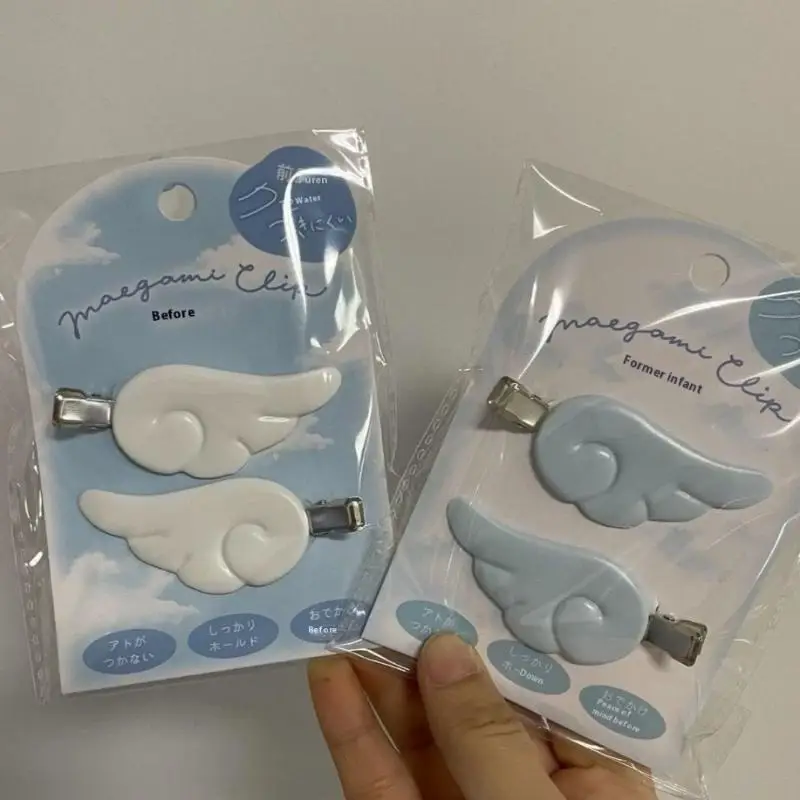 1Pair Cute Angel Wing Hair Clip Japanese Y2K Hairpin Sweet Accessory for Travel Girls Women