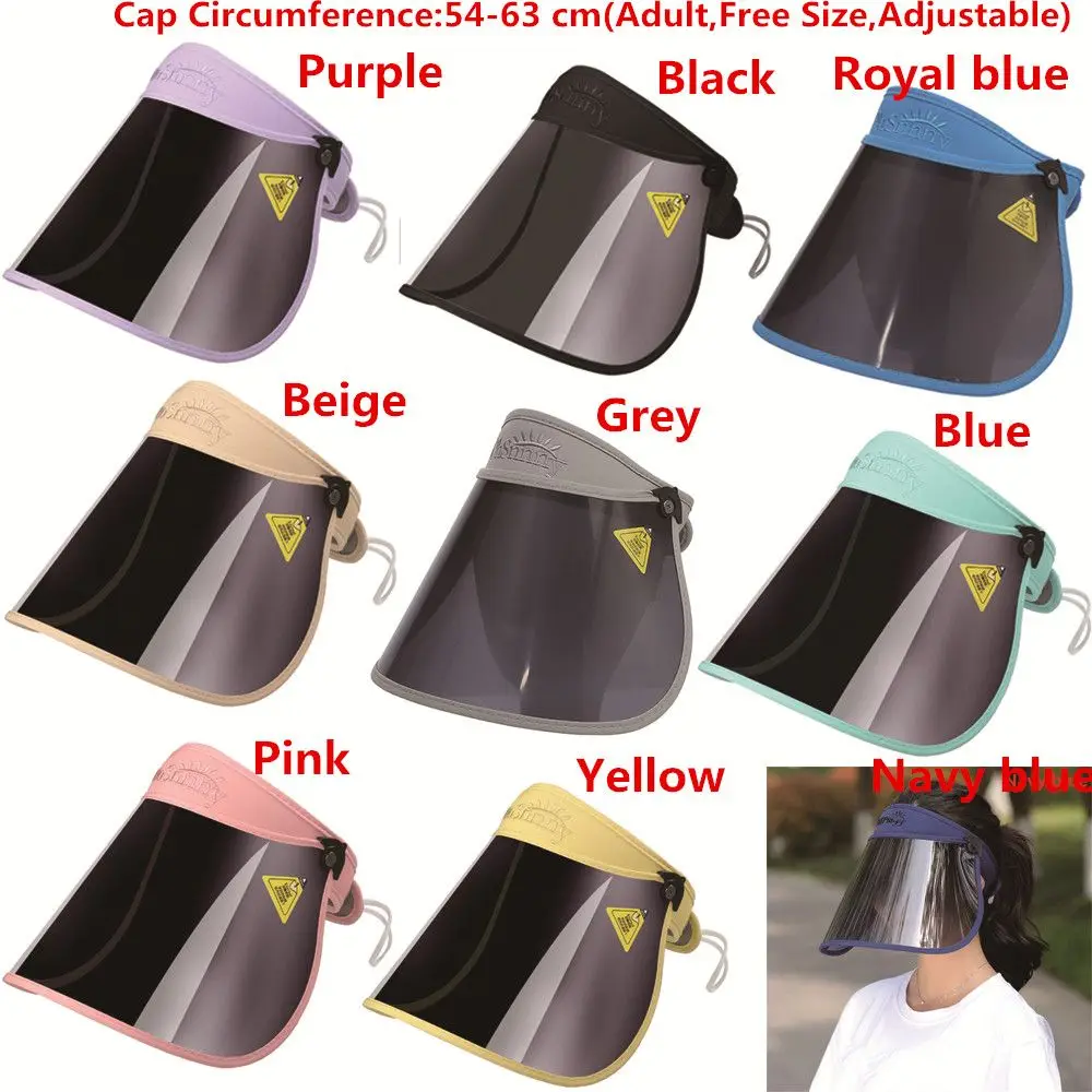 Outdoors Sport Foldable Portable Sun Hat Face Cover Large Wide Brim Shield Sunshade Cap Anti-UV Visor Foldable Beach Cap