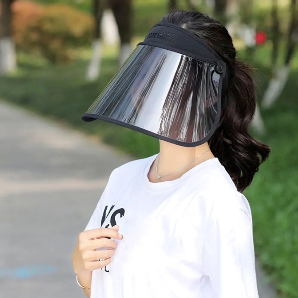 Outdoors Sport Foldable Portable Sun Hat Face Cover Large Wide Brim Shield Sunshade Cap Anti-UV Visor Foldable Beach Cap