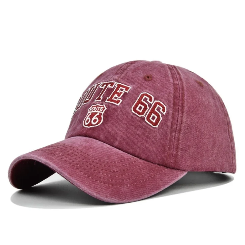 ROUTE 66 Letter Embroidered baseball cap Women Men Fashion Cotton Snapback Hat Hip Hop Trucker Dad Caps Outdoor Sun Hats Gorras