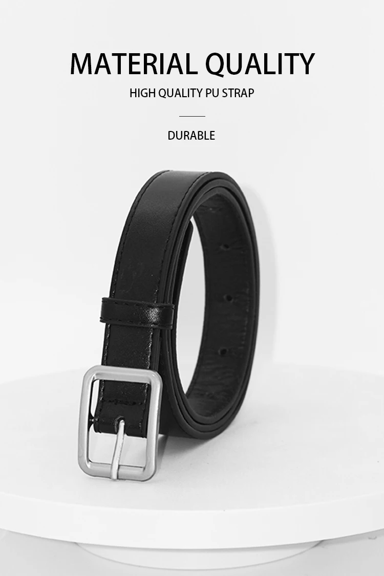 New Stylish Slim Waist Belt For Women, PU Material - Simple Casual Versatile Elegant Solid Color Belt,Perfect For Jeans, Dresses