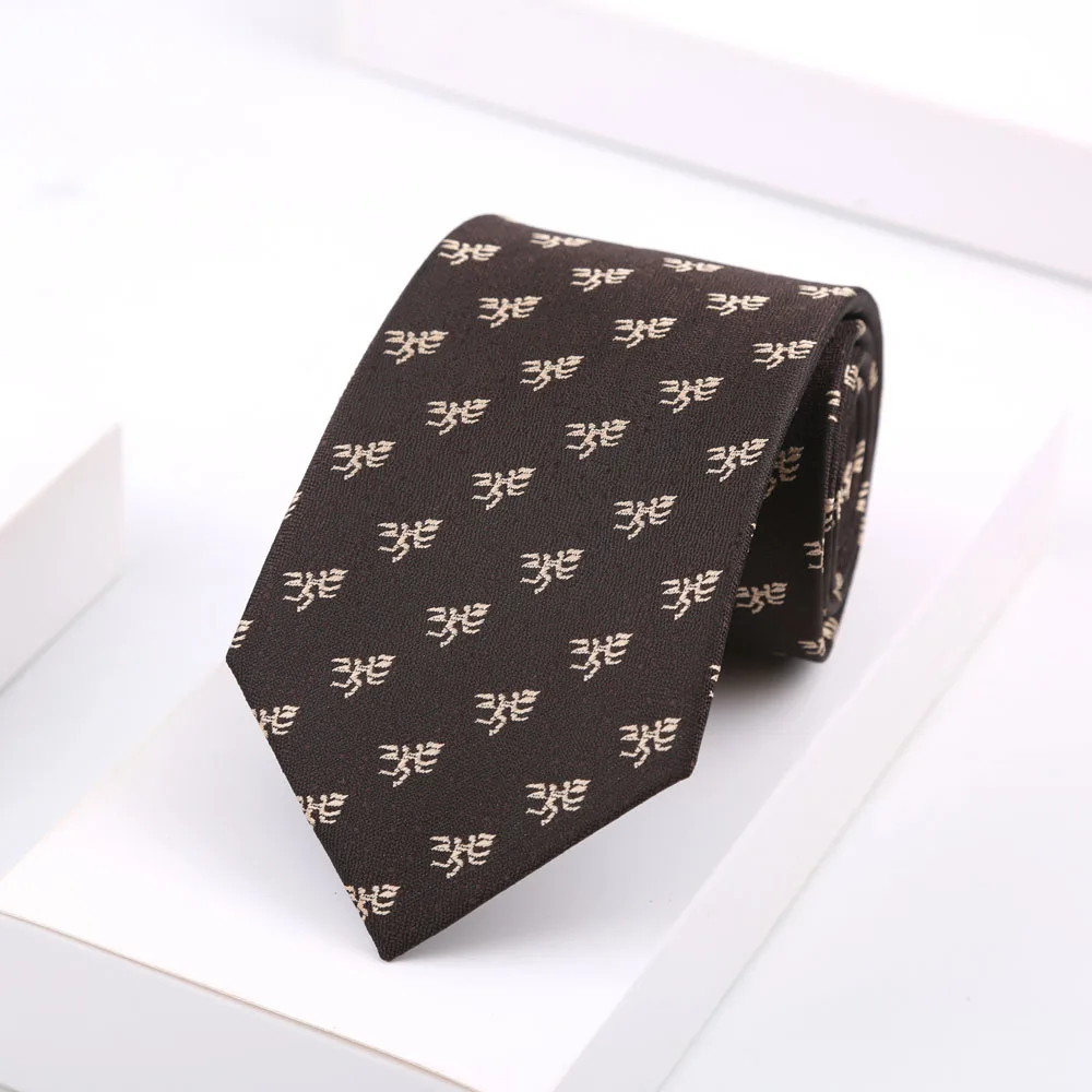 Novelty Men's Floral Tie 8CM Horse Printed Neck Ties Fashion Polyester Necktie Wedding Business Party Suit Dress Gravatas Gift