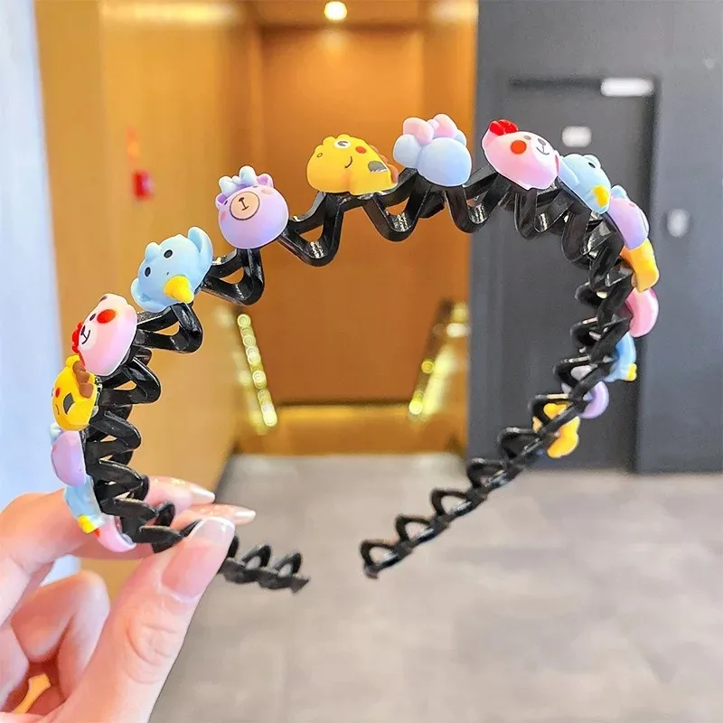Cute Hair Hoop for Baby Girls, Non-slip Wave Headband with Teeth, Kids Hair Accessories for Bangs & Broken Hair Styling
