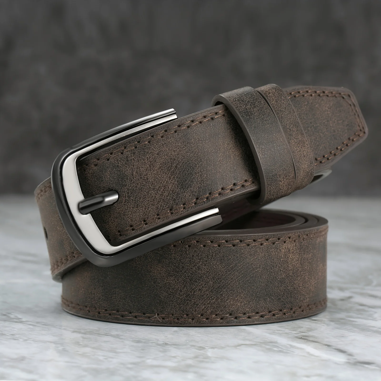 1/2pcs Men's New Spliced Alloy Buckle Easy Belt Jeans Trousers Belt Sports Play Belts Daily Decoration Versatile Male Waistband