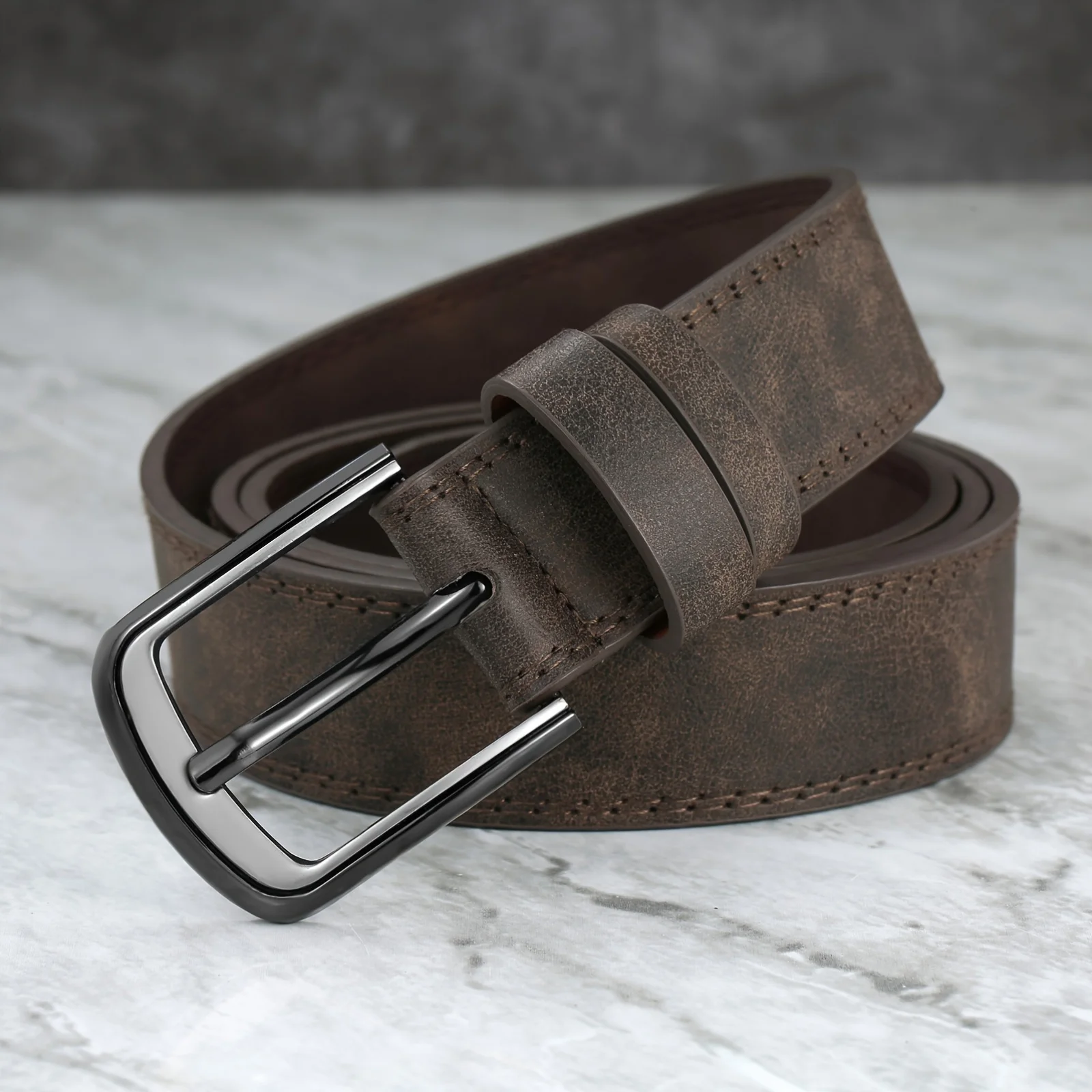 1/2pcs Men's New Spliced Alloy Buckle Easy Belt Jeans Trousers Belt Sports Play Belts Daily Decoration Versatile Male Waistband
