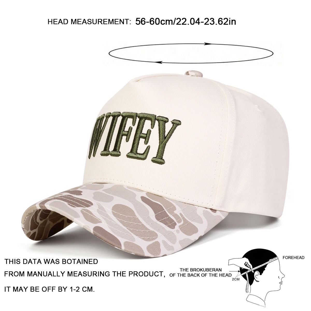 Unisex WIFEY Embroidery Baseball Caps Spring Autumn Outdoor Adjustable Casual Hats Sunscreen Hat Sports Cap