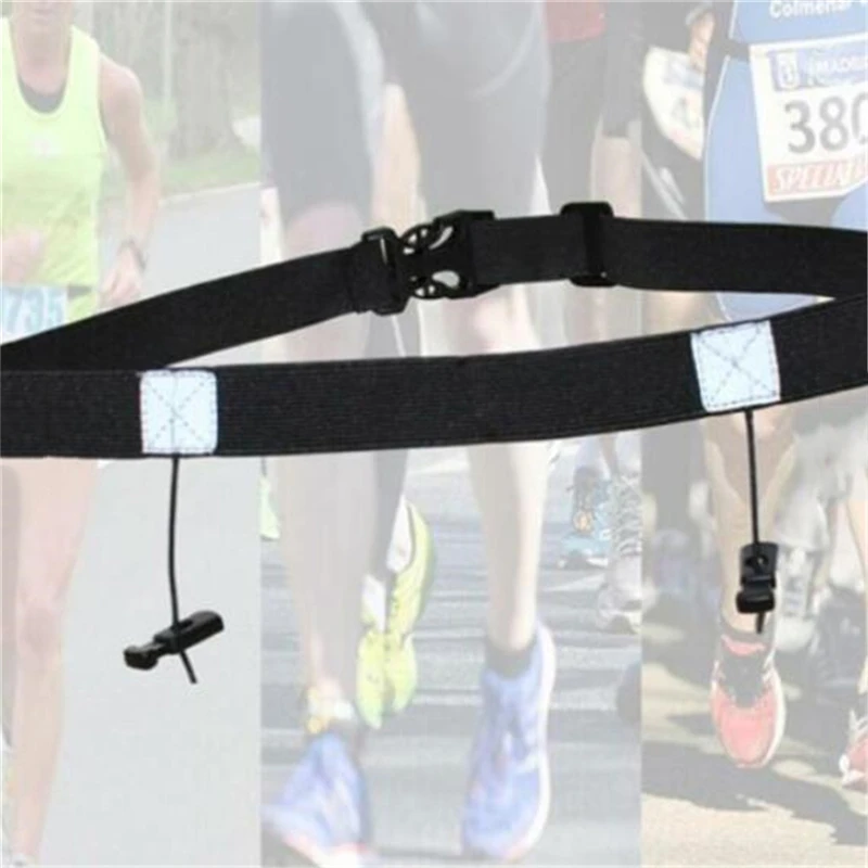 Outdoor Running Belt Marathon Race Number Belt Gym Fitness Accessories Adjustable Elastic Sports Belt