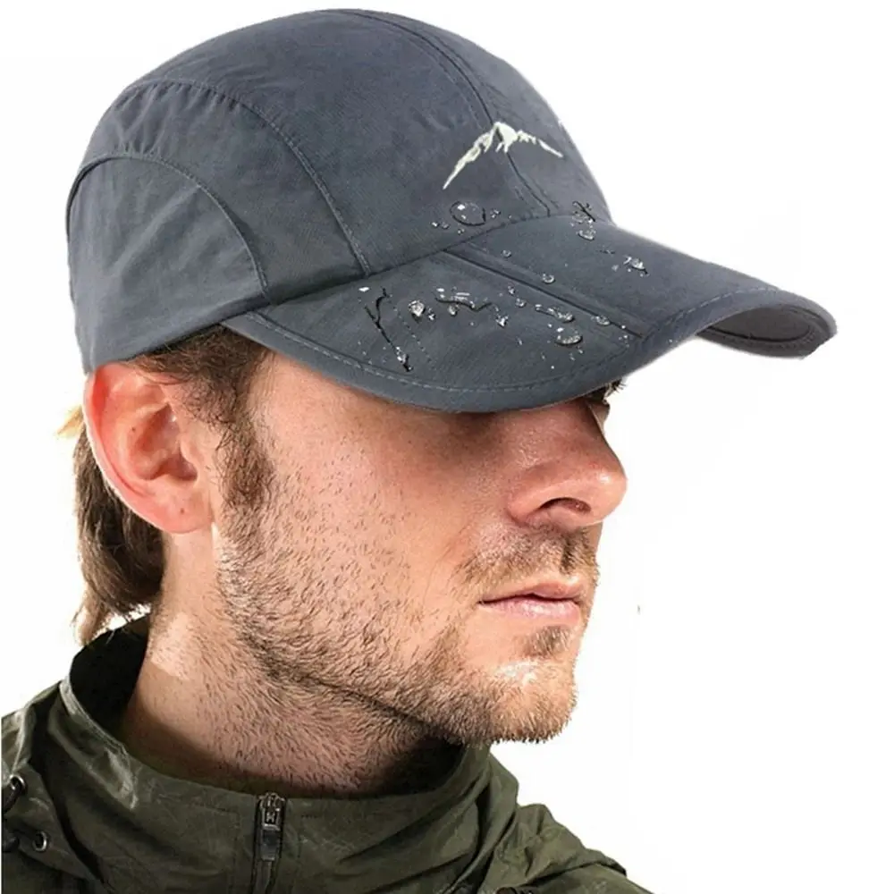Fashion Water Proof Baseball Cap Foldable Sun Protection Sun Hat Camping Hiking Breathable Fishing Cap Men Women