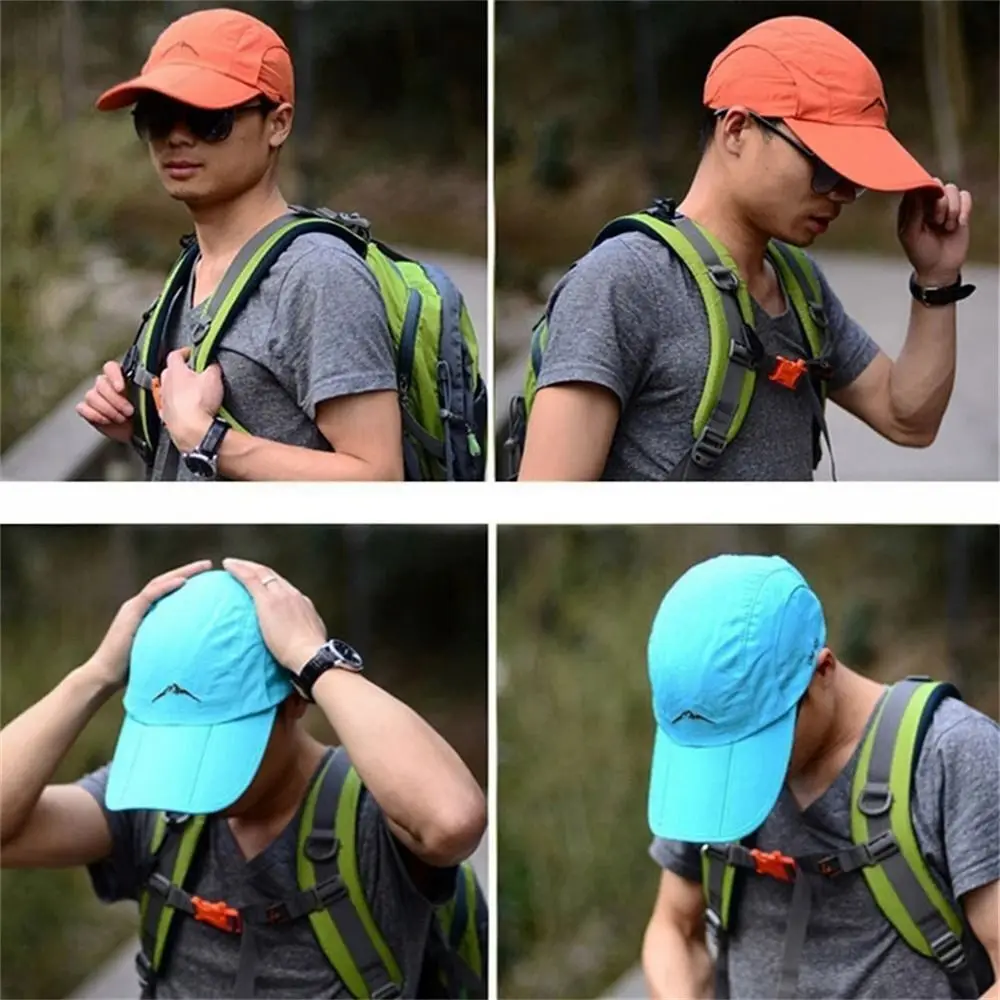 Fashion Water Proof Baseball Cap Foldable Sun Protection Sun Hat Camping Hiking Breathable Fishing Cap Men Women