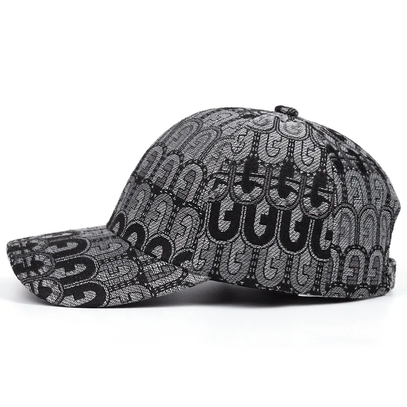 Ethnic Style Four-Season Hard-Top Baseball Cap Fully Printed Casual Sun Protection Visor Duckbill Cap