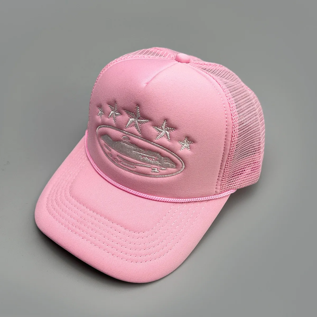 Cruise Ship Pattern Baseball Cap Summer Five-star Mesh Cap for Men and Women Outdoor Beach Sun Protection Trucker Baseball Caps