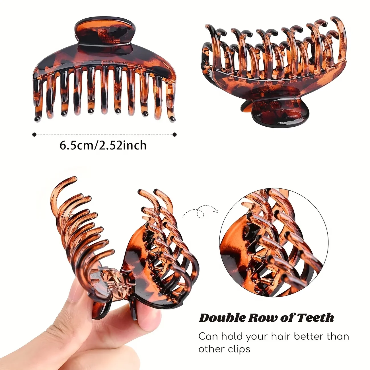 3/4 comb hairpins 2.5" medium hairpins suitable for fine hair, small matte clips, short hair, delicate hair pieces for women