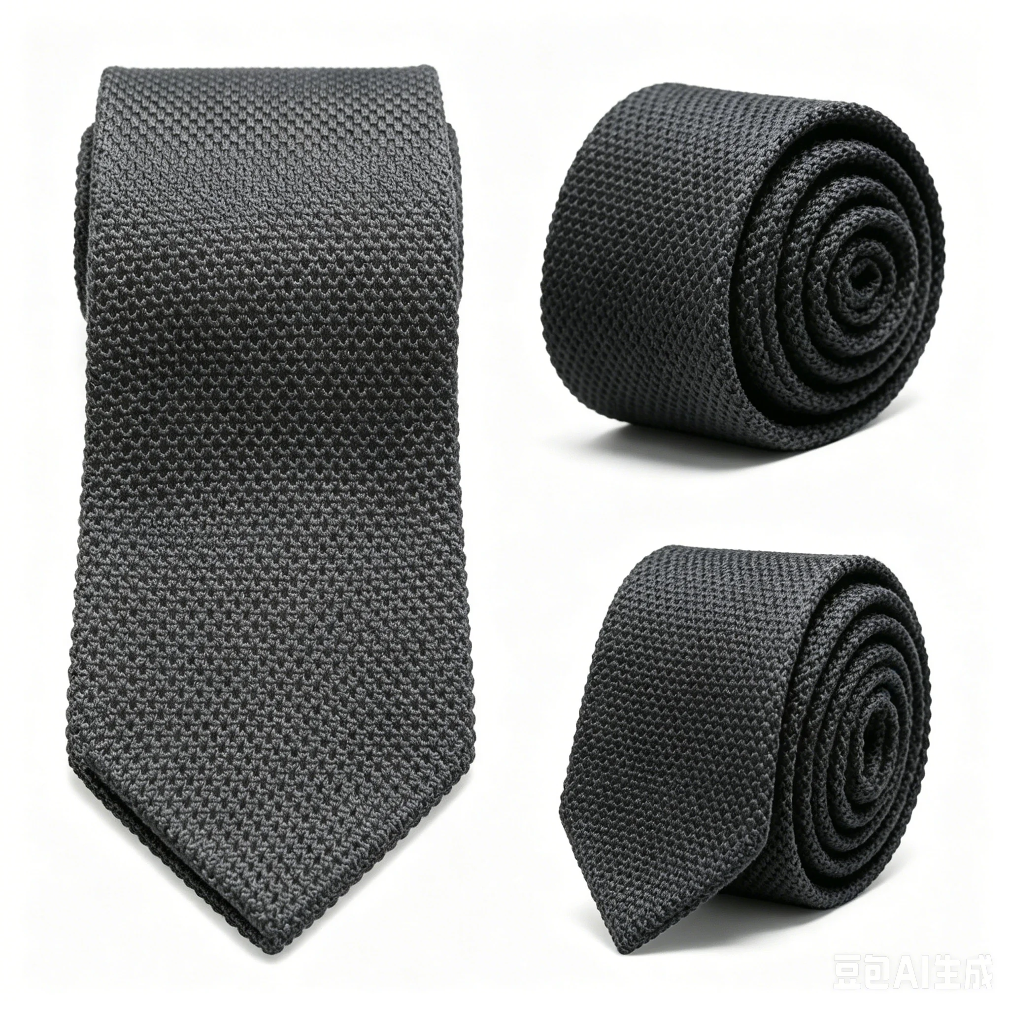 Men's Solid Color Knitted Tie New Style Fashion 8cm Knitted Tie Pure Cotton Men's Tie Business Wedding Tie Accessories Gift