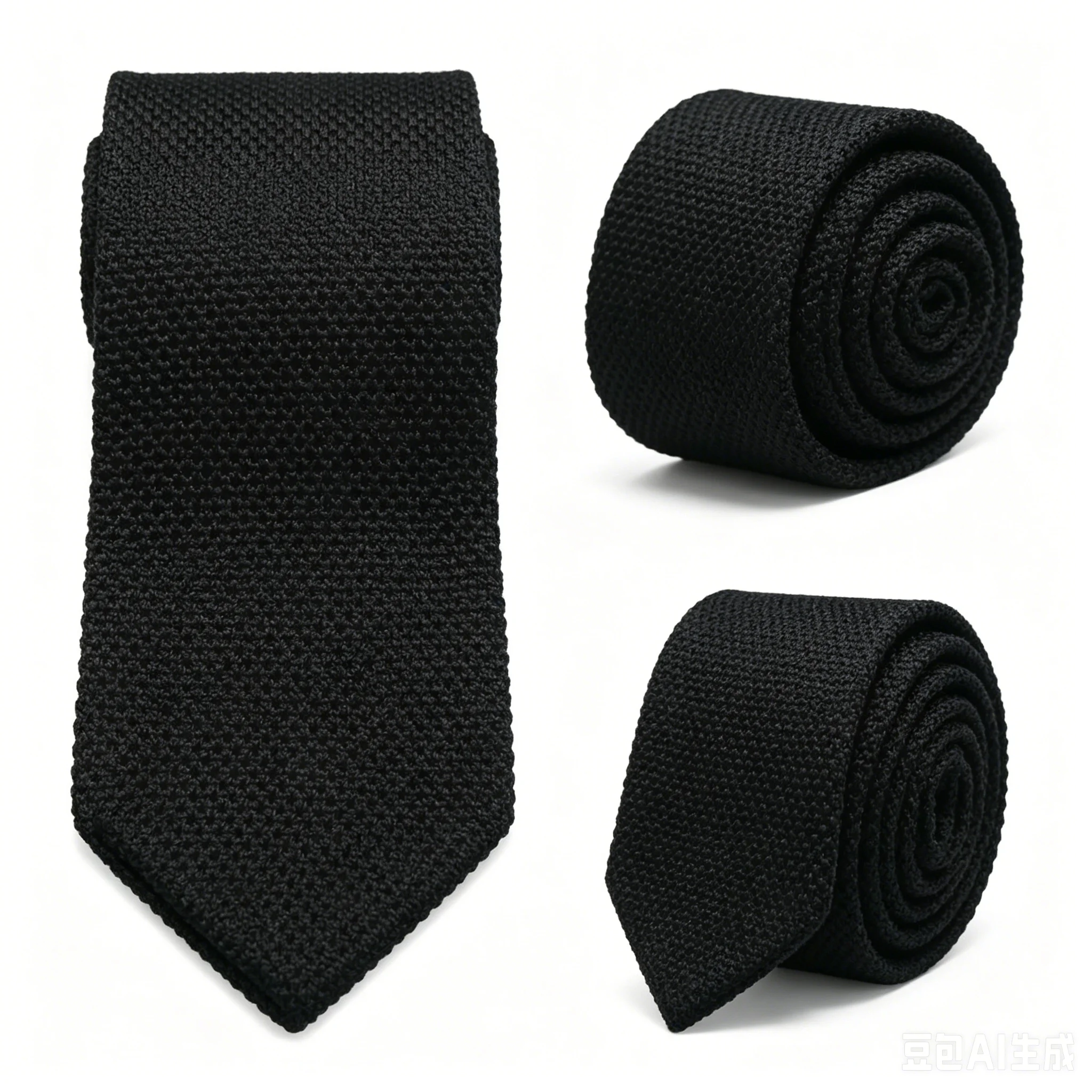 Men's Solid Color Knitted Tie New Style Fashion 8cm Knitted Tie Pure Cotton Men's Tie Business Wedding Tie Accessories Gift