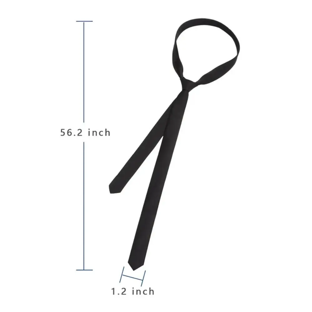 New 3cm Satin Super Slim Tie Fashion Women Man Elegant Black Neck Tie Classic Clothing Accessories Skinny Narrow Necktie
