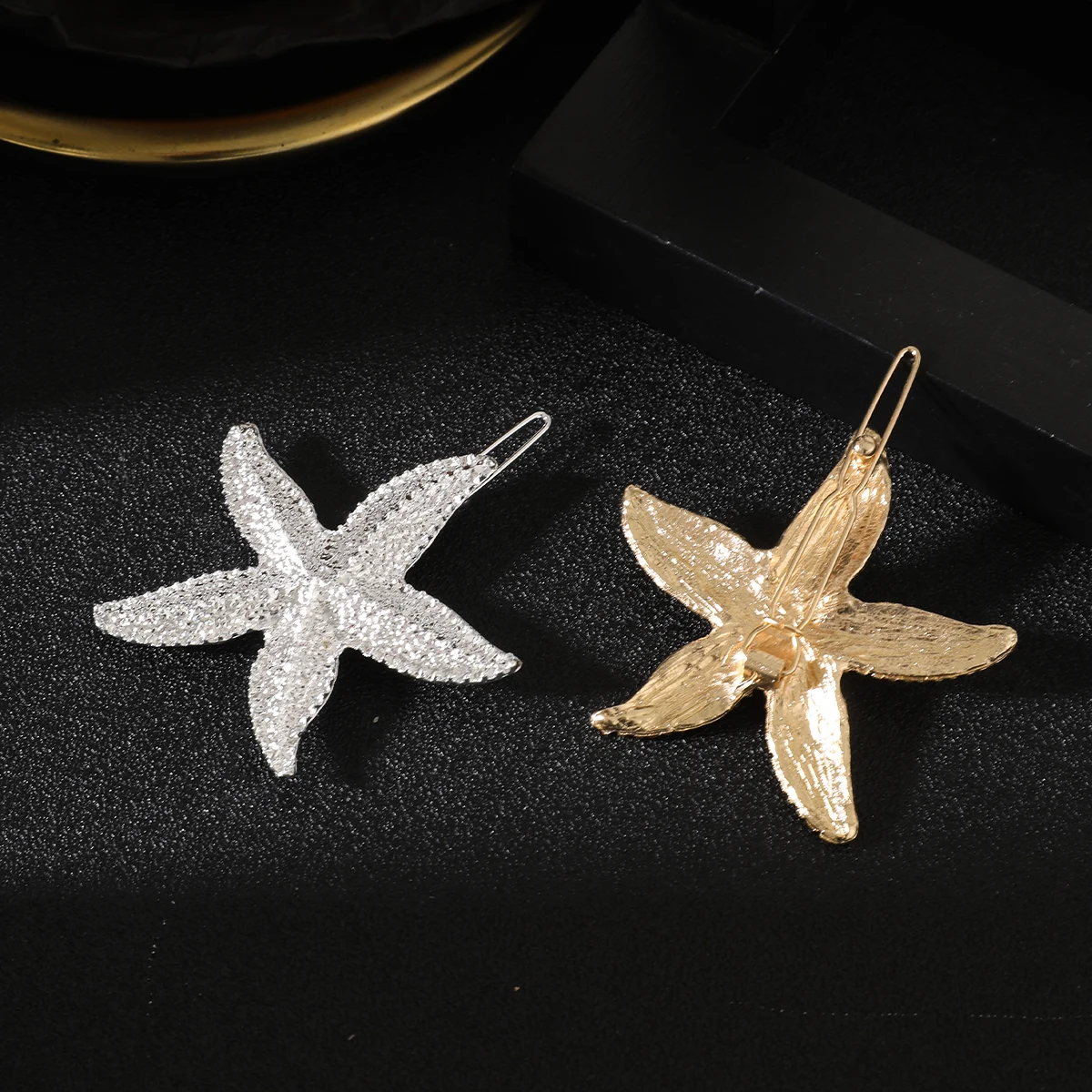 AWAYTR 1Pc Shell Starfish Hair Clips Ocean Hairpins Girls Summer Beach Bang Clip Princess Barrette Hair Accessories