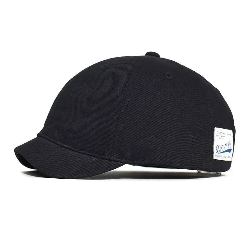 Japanese-Style Short-Brim Baseball Cap, Workwear Style, American Duckbill Hat, Unisex Street Casual Sun Hat