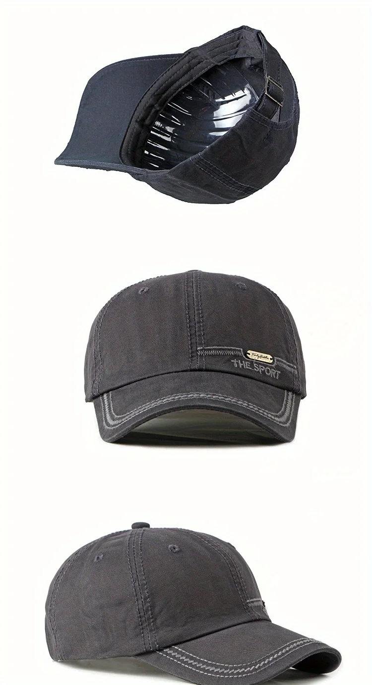 Sports Embroidered Baseball Cap Men's Breathable Duckbill Cap Women's Sun Cap Baseball Cap Truck Driver Hat