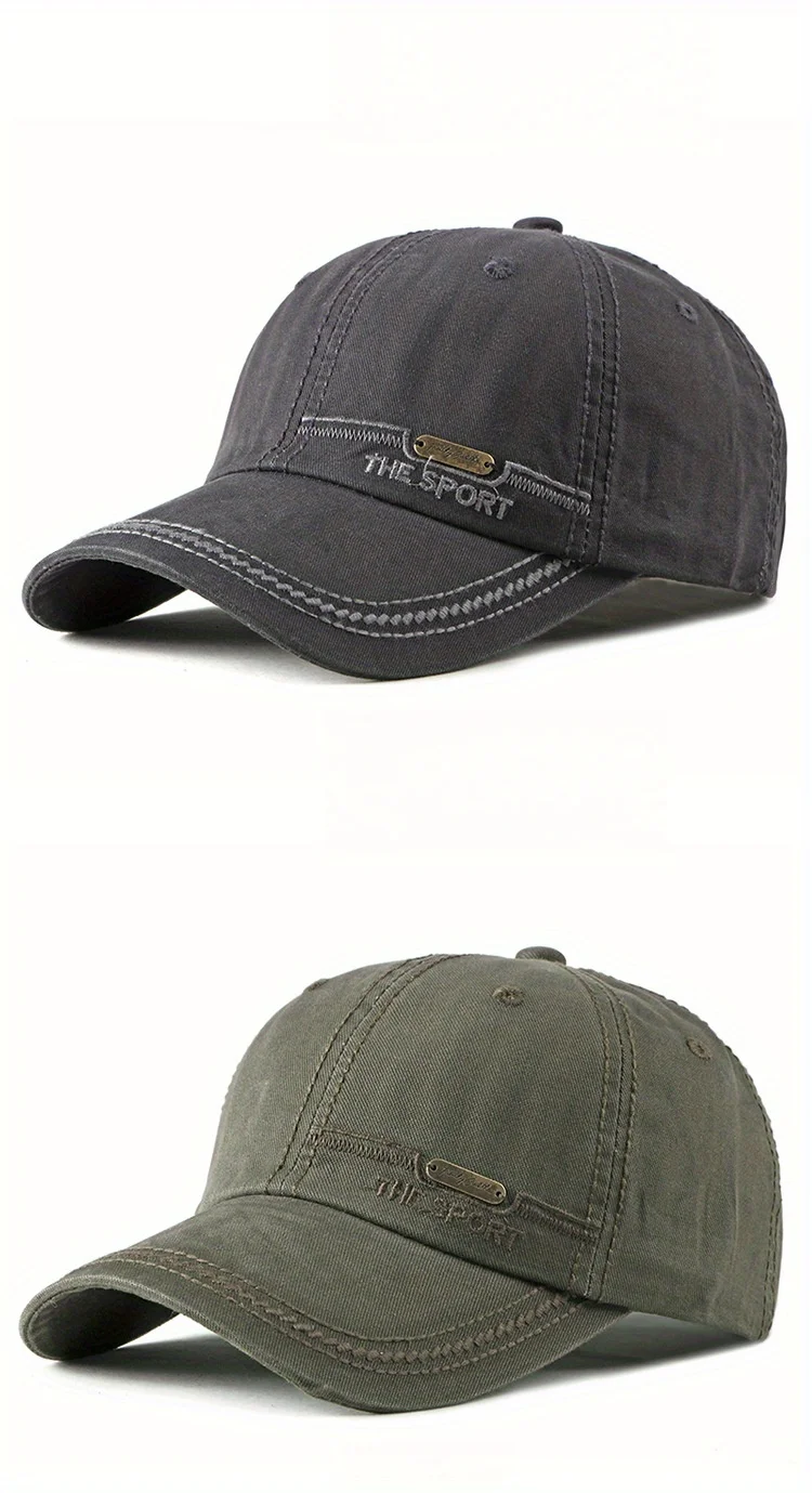 Sports Embroidered Baseball Cap Men's Breathable Duckbill Cap Women's Sun Cap Baseball Cap Truck Driver Hat