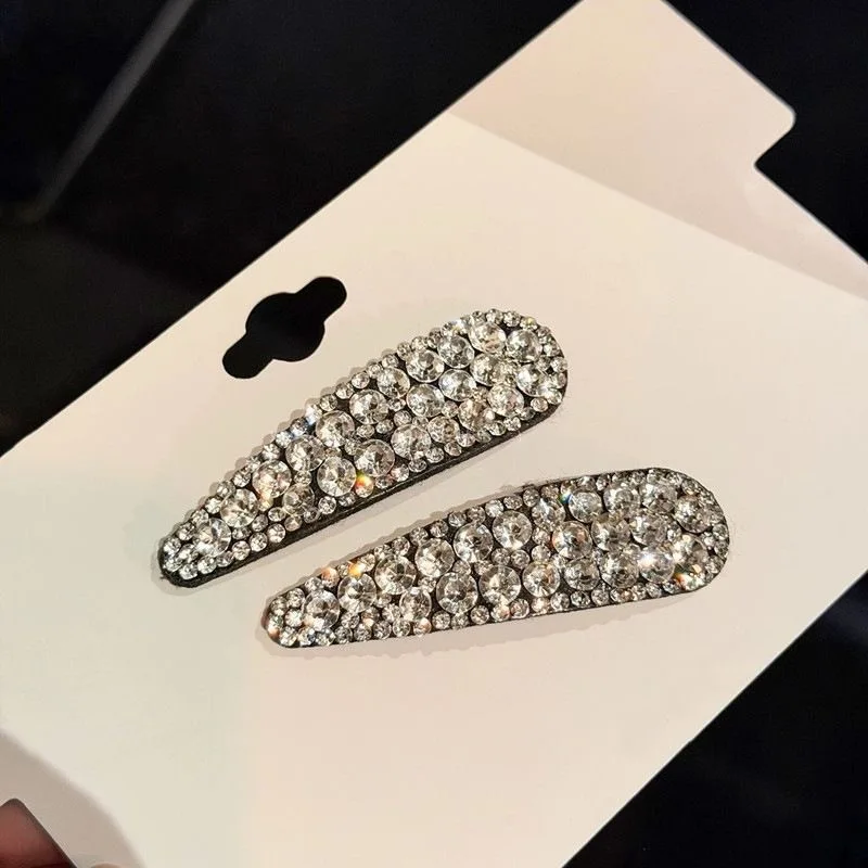 2pc Fashion Good Drop Crystal BB Hairpin Hair Side Clips for Girls Women Childs Ladies Korean Hair Accessories