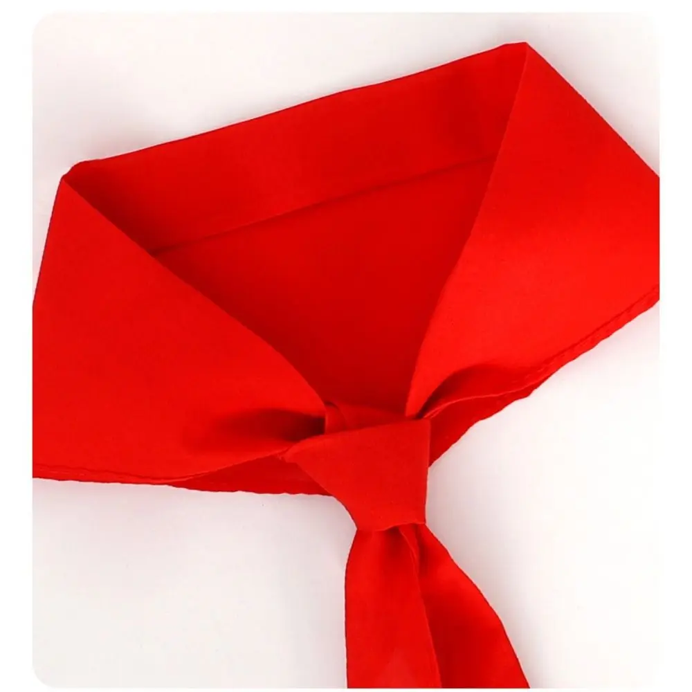 Classic China Style Triangle Towel Scarf 120cm Cotton Red Scarf School Supplies Red Tie Choker Young Pioneer Scarves Gifts