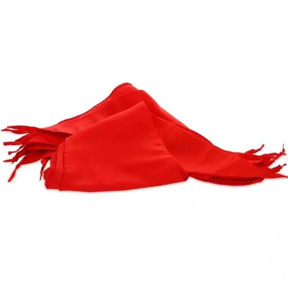 Classic China Style Triangle Towel Scarf 120cm Cotton Red Scarf School Supplies Red Tie Choker Young Pioneer Scarves Gifts