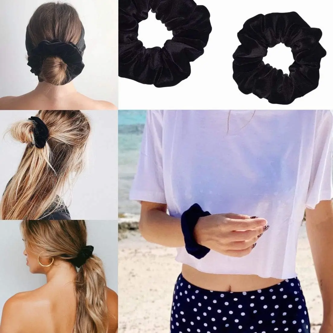 1/3/5pcs Portable Hidden Safe Sight Secret Hair Tie Storage Case Hair Scrunchie With Zipper Hide Key Cash Jewelry Travel Outdoo