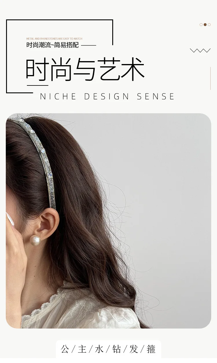 Hair Bands for Women Girl Korean Accessories Headband Luxury Designer Fascinators Elegant Butterfly Rhinestone Vintage Popular