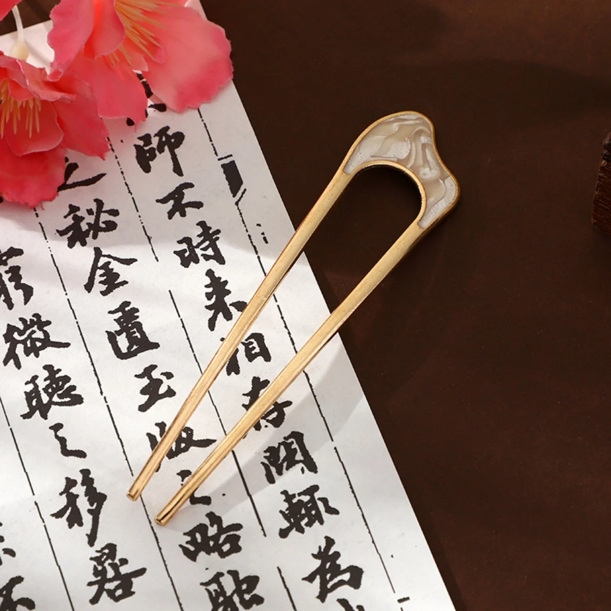 New Simple Fork Metal Hairpin U-shaped Alloy Hair Ornament Hair Accessories for Girls