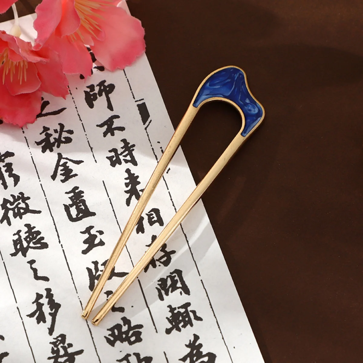 New Simple Fork Metal Hairpin U-shaped Alloy Hair Ornament Hair Accessories for Girls