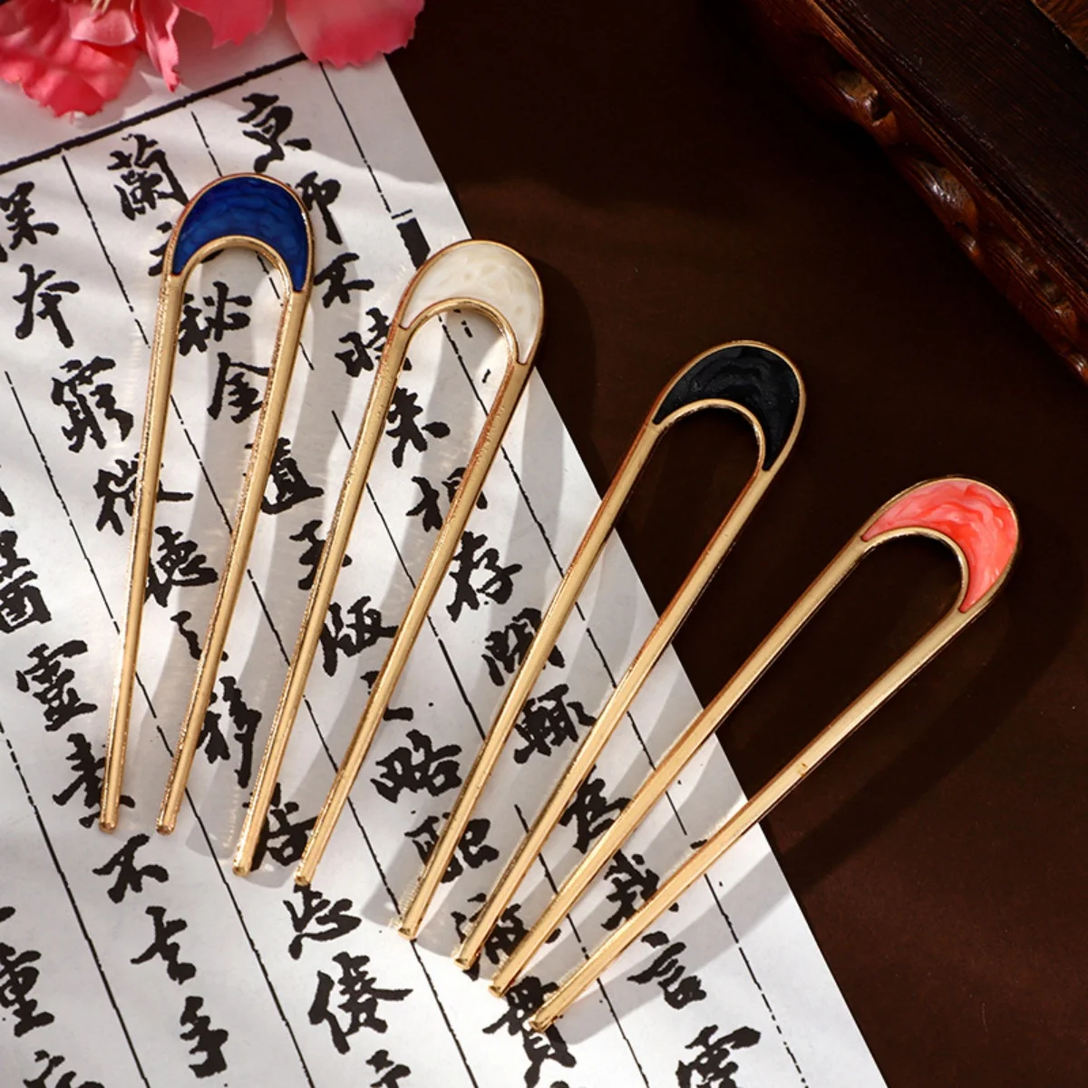 New Simple Fork Metal Hairpin U-shaped Alloy Hair Ornament Hair Accessories for Girls