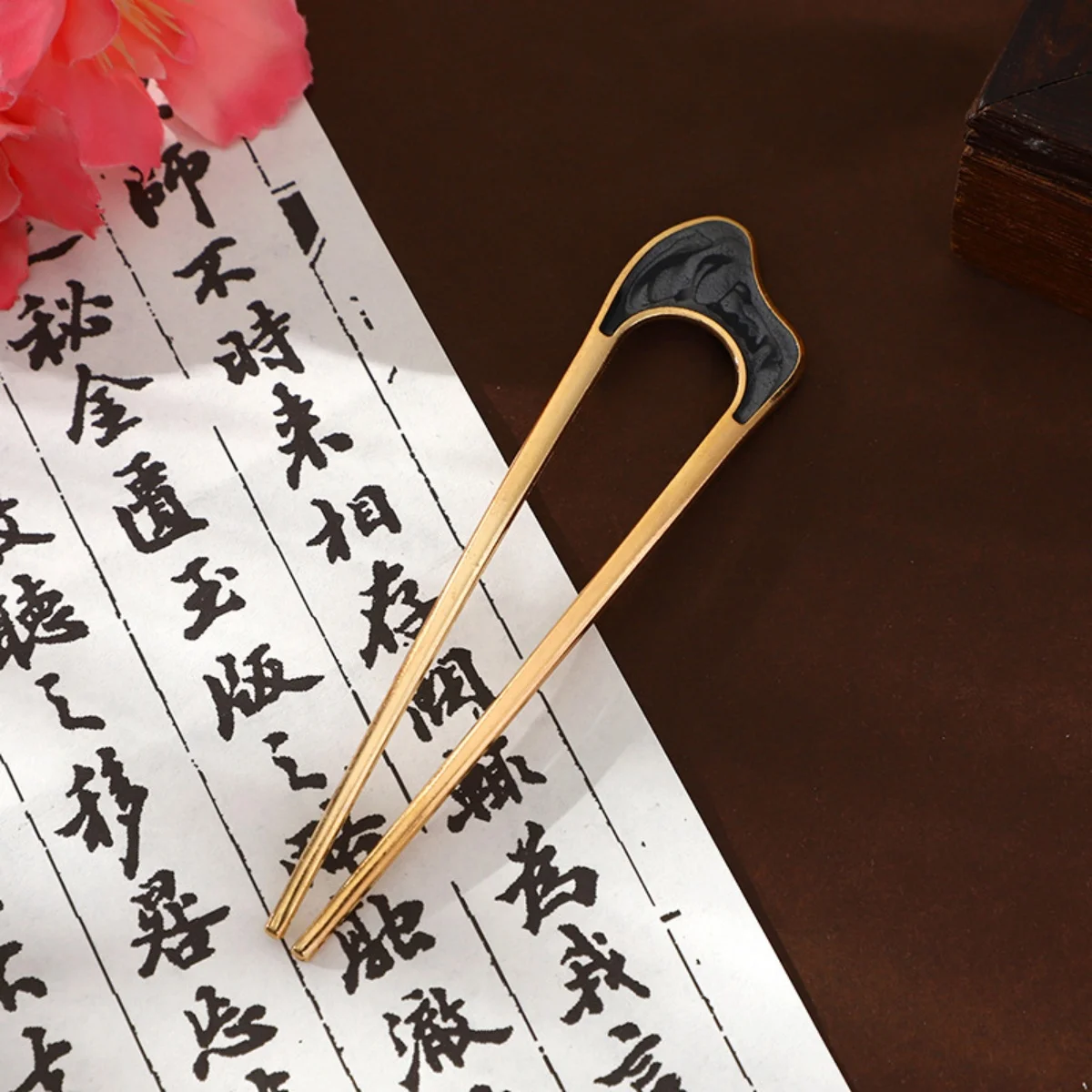 New Simple Fork Metal Hairpin U-shaped Alloy Hair Ornament Hair Accessories for Girls