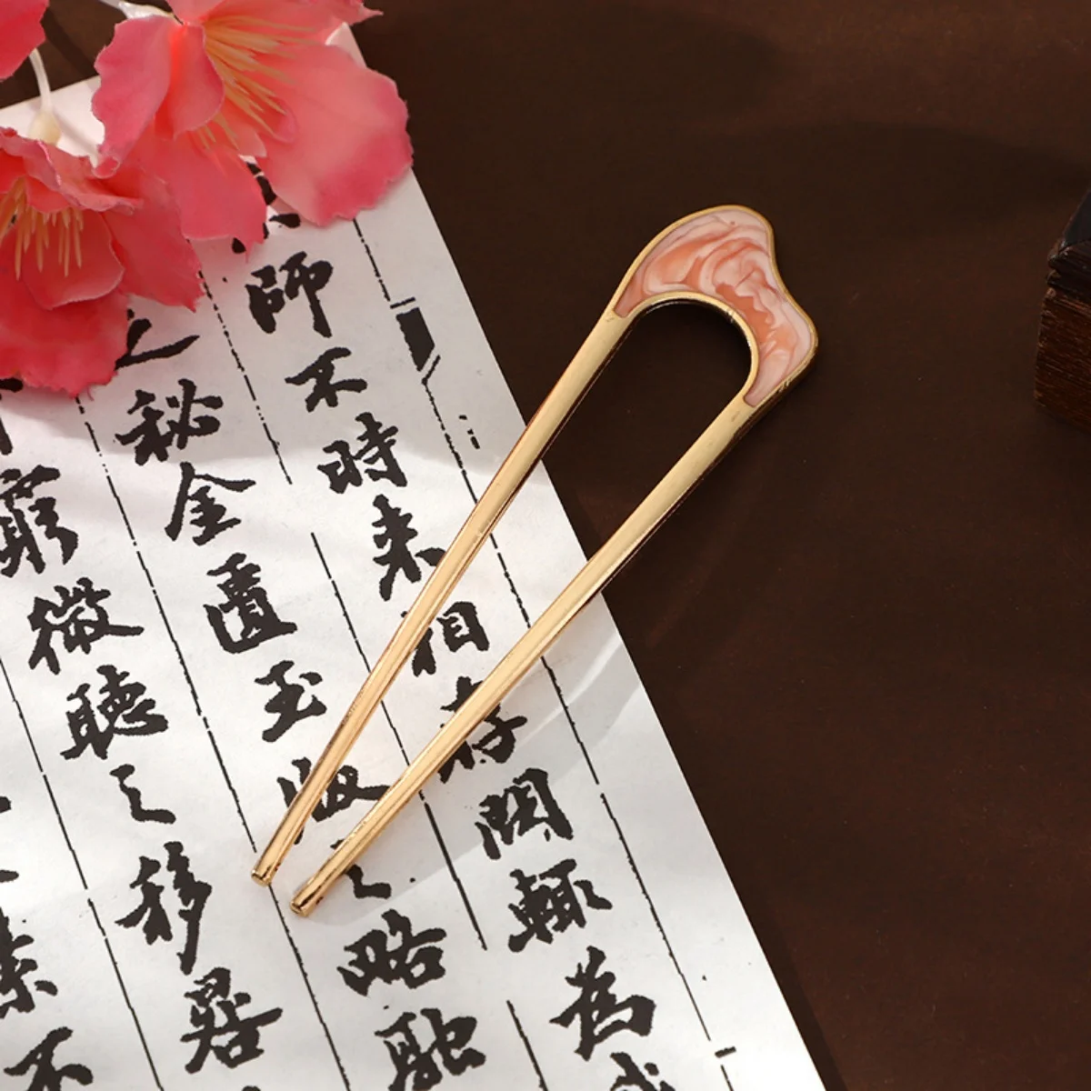 New Simple Fork Metal Hairpin U-shaped Alloy Hair Ornament Hair Accessories for Girls