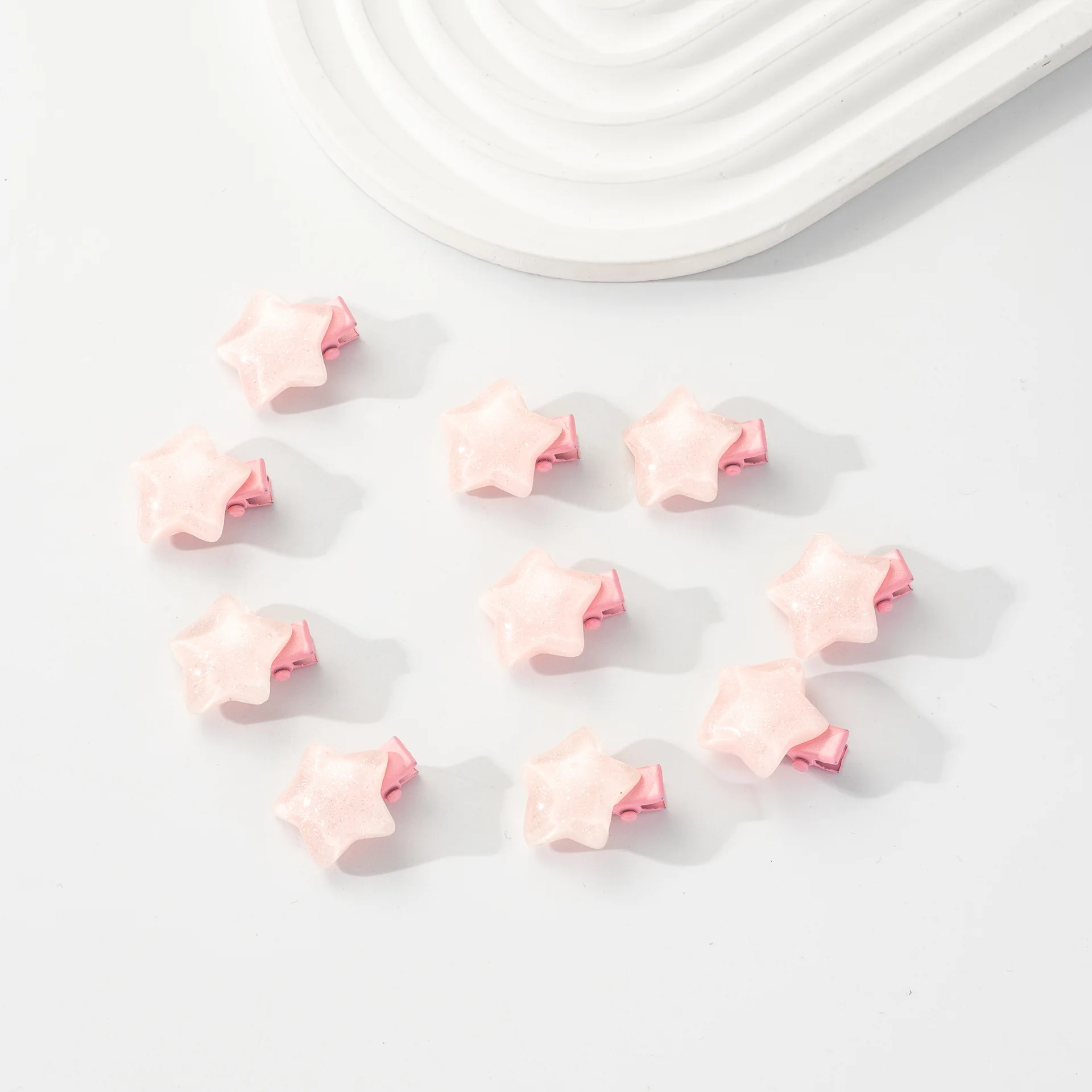 10Pcs Mini Y2K Hairpin Pink/Blue Star Design BB Hair Clips Fringe Jewelry Barrette Bangs Side Clip Summer Girls Hair Accessories
