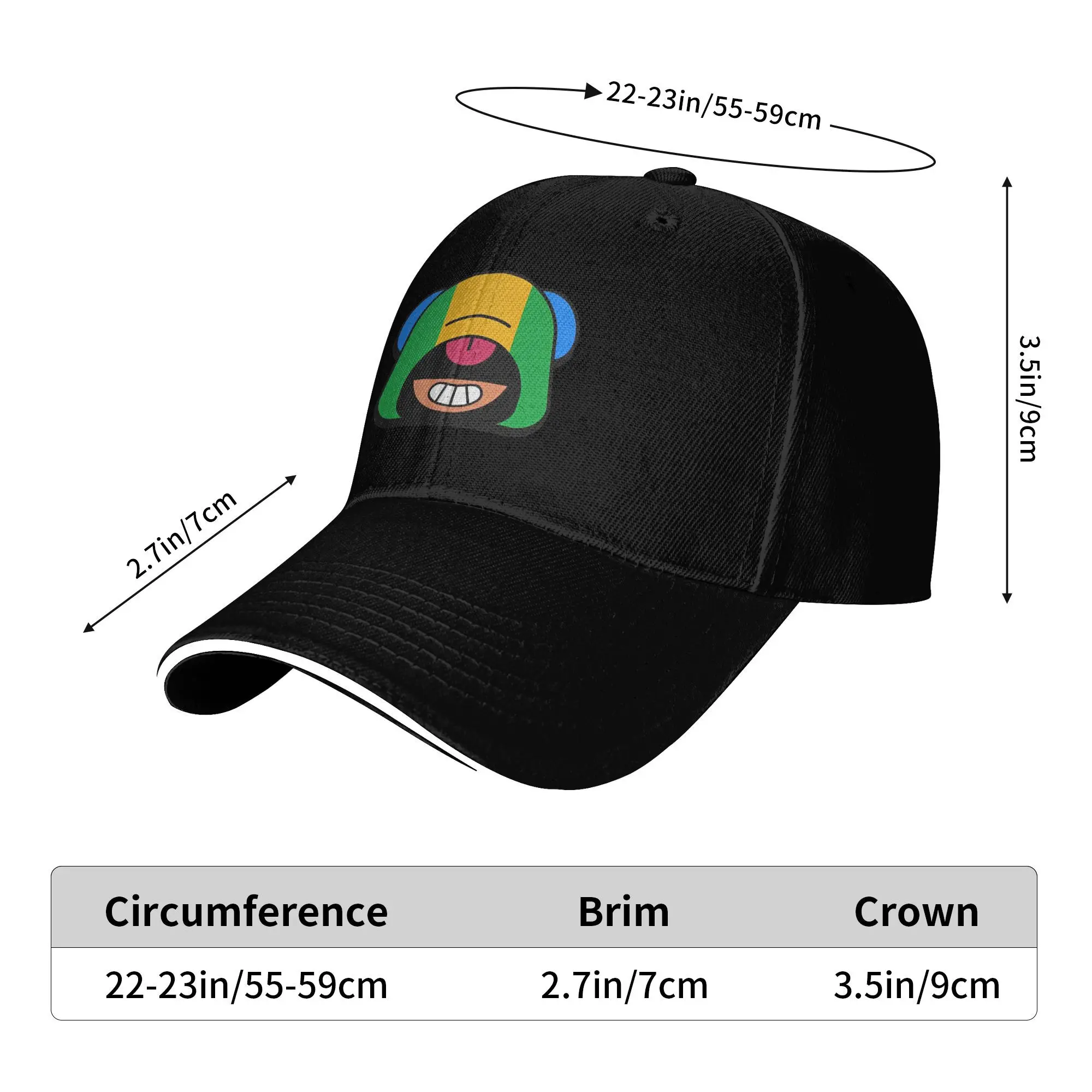 Spring Casual Baseball Cap B-Brawling Running Hippie Trucker Hat For Unisex-Teens Sun-Proof Game y2k Cute Snapback Cap