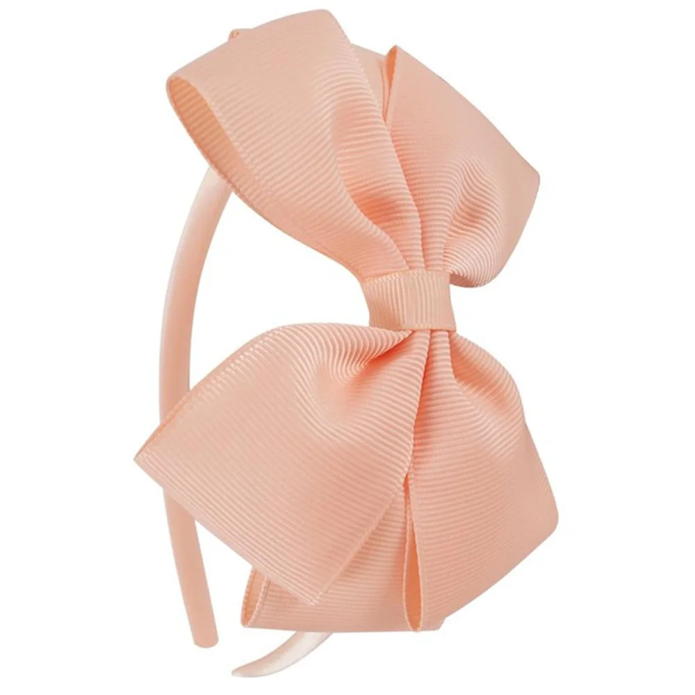 20 Solid Color Bows Hairbands Wide Large Bownot Ribbon Hair Hoop Bands For Baby Girls Kids Children's Hair Accessories Hairbands
