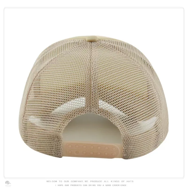 New Trucker Caps Men Women Plain Blank Foam Mesh Baseball Cap With Rope Summer Breathable Outdoor Sport Sun Visor Hats