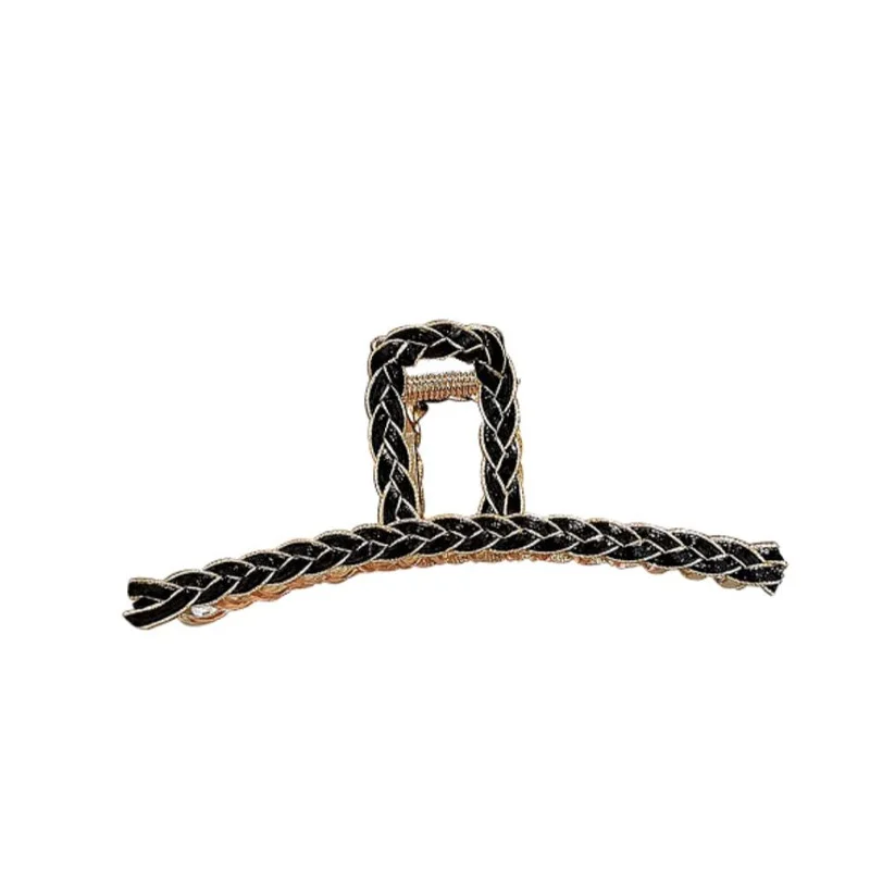 1pc Metal hair clip, large Korean headwear, elegant temperament hair clip, shark clip, hair clip at the back of the head