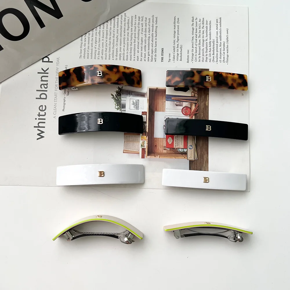 Solid - colored Hair Clips, Claw Clips. Unique and casual summer style for family. Acetate, handmade. High - quality. Fashion