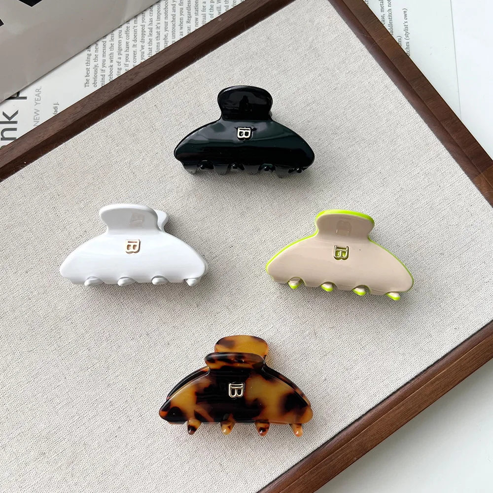 Solid - colored Hair Clips, Claw Clips. Unique and casual summer style for family. Acetate, handmade. High - quality. Fashion