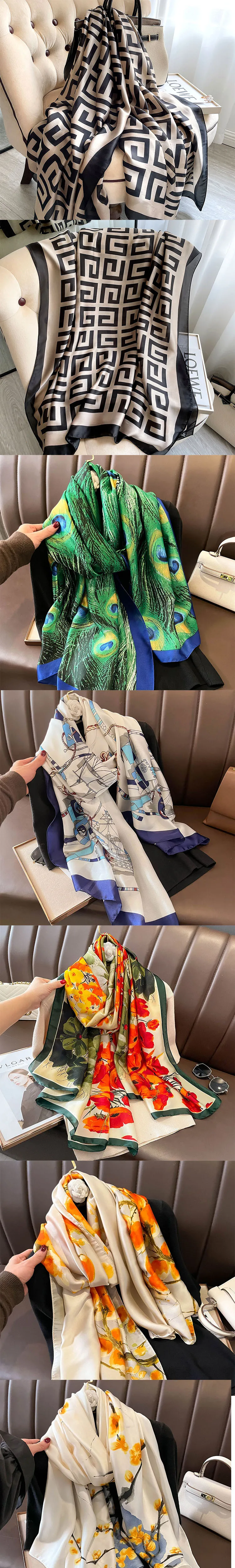 New Elegant Woman Scarf Chiffon Shawl Woman Red Scarf Scarves for Ladies XWJ16