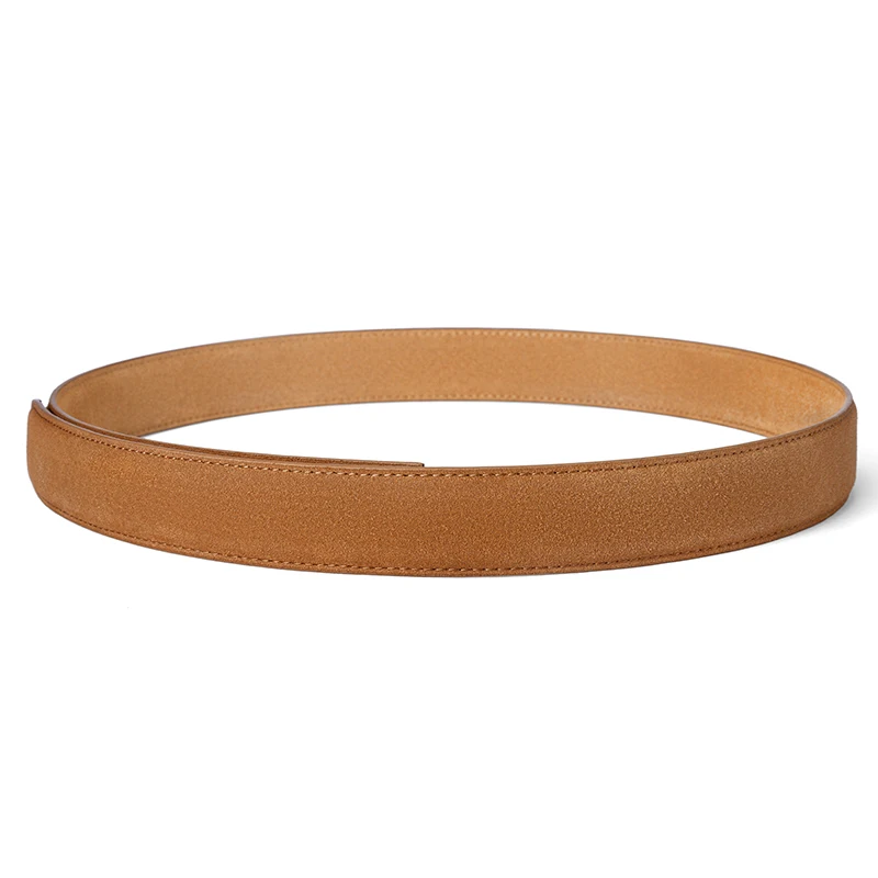3.5cm Unisex Belt Suede Design Popular Style Designer Belts Soft Leather Suitable for Automatic Buckle