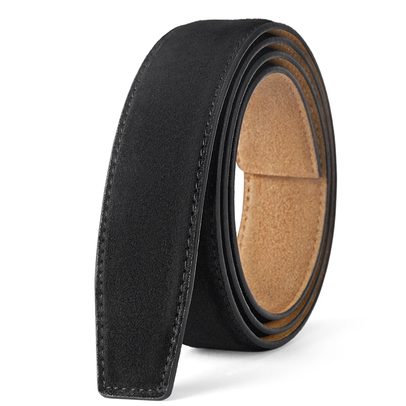 3.5cm Unisex Belt Suede Design Popular Style Designer Belts Soft Leather Suitable for Automatic Buckle