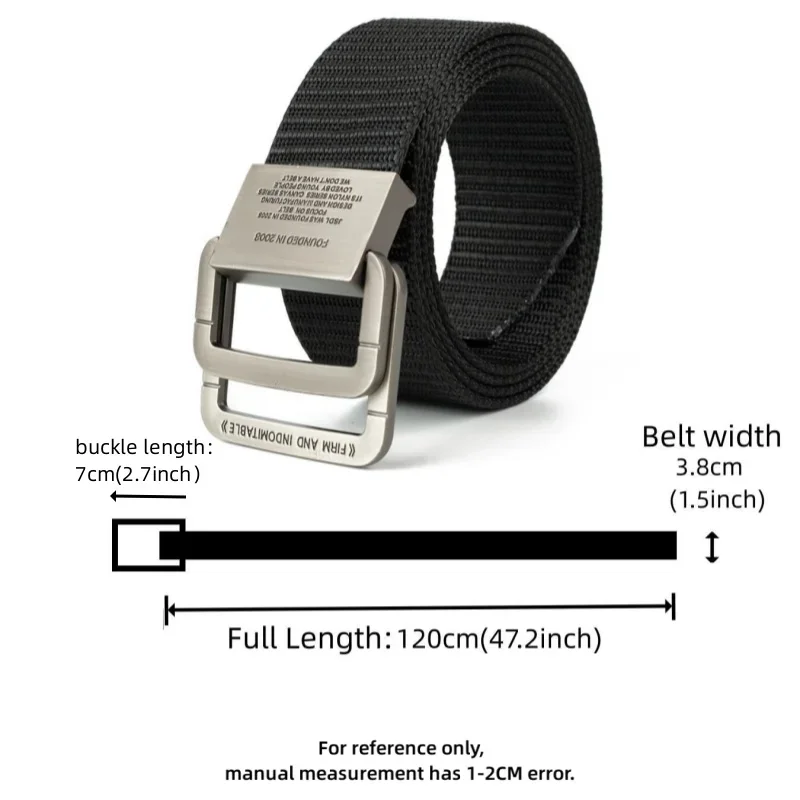 Men Belts Automatic Buckle Metal Webbing Belts for Men Women Canvas Nylon High Quality Strap Casual Outdoor Sports Students