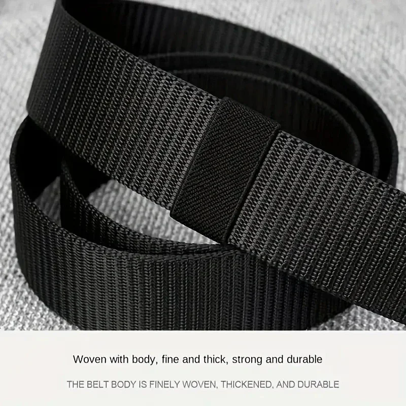 Men Belts Automatic Buckle Metal Webbing Belts for Men Women Canvas Nylon High Quality Strap Casual Outdoor Sports Students