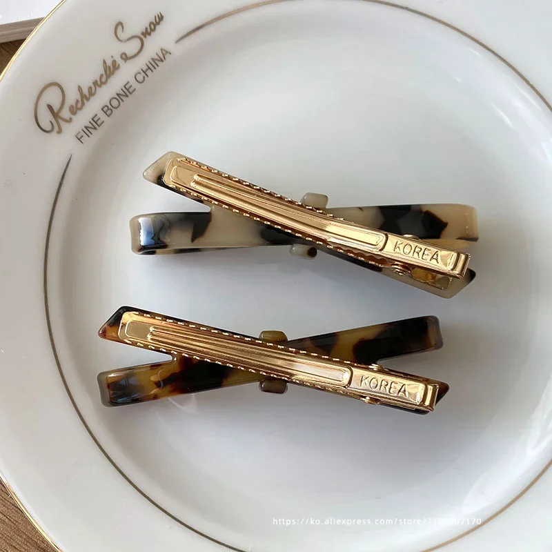 French Classic Bow~Korean France Jelly Color Bang Fragmented Hair Clip Top Clip Side Duck billed Clip